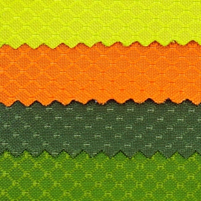 100% Nylon Fabric 3D Diamond-Shaped Pattern Nylon Woven Backpack Plain Durable Cloth