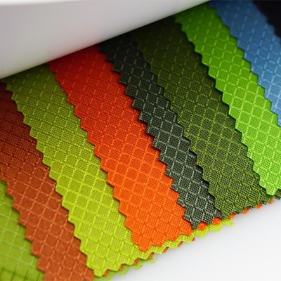 100% Nylon Fabric 3D Diamond-Shaped Pattern Nylon Woven Backpack Plain Durable Cloth