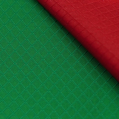 Crossed Diamond Grid Pattern Oxford Nylon Fabric 210D For Printed Bag