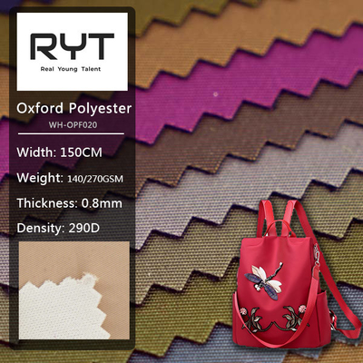 290D Twill Nylon Oxford Polyester Fabric Knitted Soft Durable Fabric