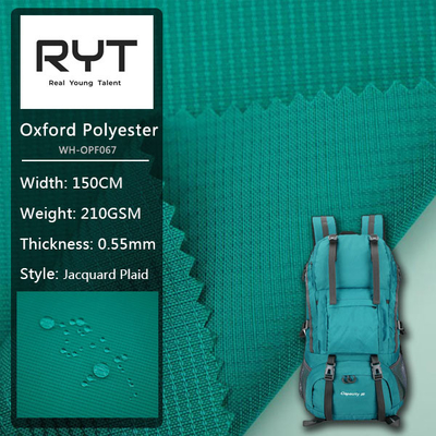 Waterproof PU Oxford Polyester Fabric 100% Polyester For Coating Material