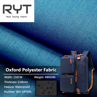 Thickness 0.46mm 100% Polyester Woven Fabric Fashionable Colour