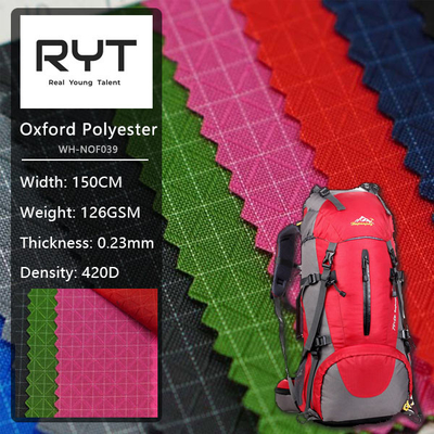 Diamond Lattice Nylon Waterproof Oxford Cloth Plain Matrix For Woven Durable Bag