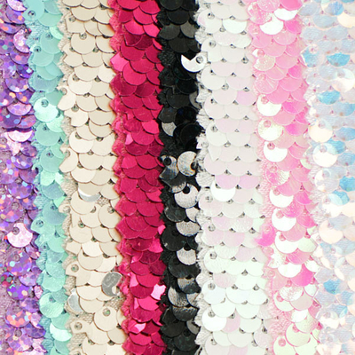 OEM ODM Five Subsidiaries Sequins Fabric For Home Textiles Shoes Hats