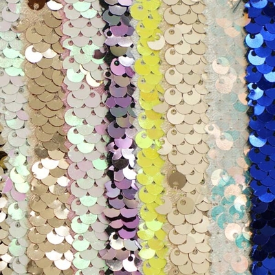 Five Subsidiaries Rainbow Sequin Fabric For Hats Garment Bags