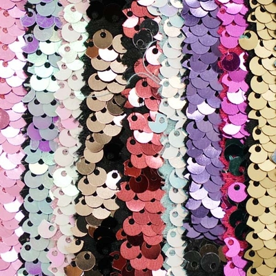 Five Subsidiaries Rainbow Sequin Fabric For Hats Garment Bags