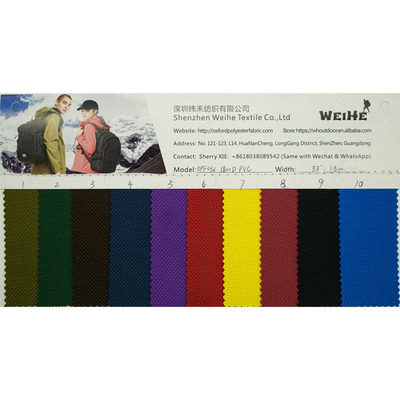 1800D PVC Polyester Oxford Cloth Durable Fabric For Shoes Bags