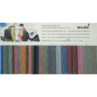 100% Polyester Waterproof Fabric Coarse Texture Durable Custom Fabric