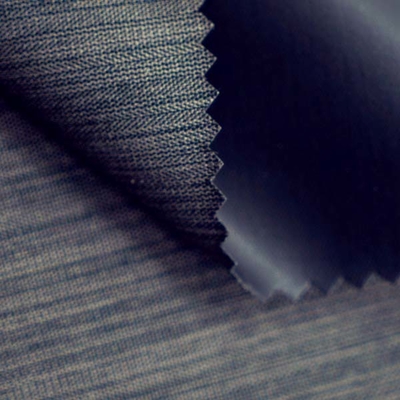 100% Polyester Durable Fabric Waterproof PVC Cloth Straight Line Surface For Luggage And Backpack