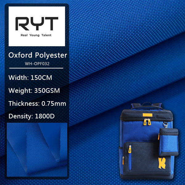 1800D PVC Polyester Oxford Cloth Durable Fabric For Shoes Bags