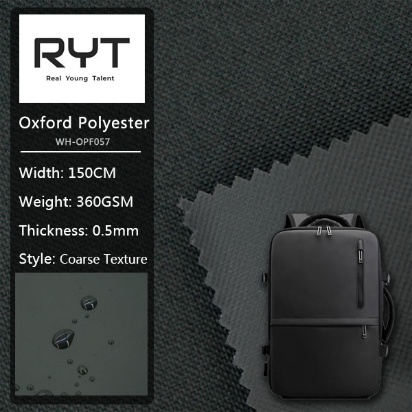 100% Polyester Waterproof Fabric Coarse Texture Durable Custom Fabric