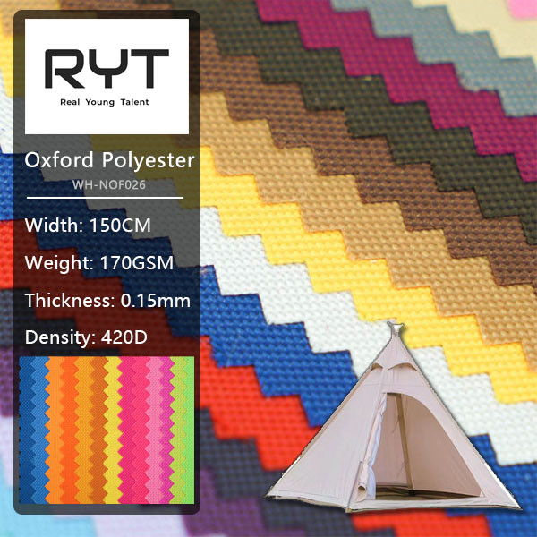 Plain 100% Nylon Soft Lining Fabric For Luggage Backpack Sofa Tent And Car